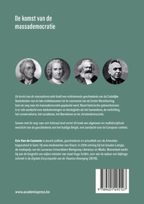 De komst van de massademocratie achterzijde