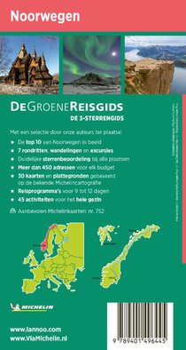 De Groene Reisgids - Noorwegen achterzijde