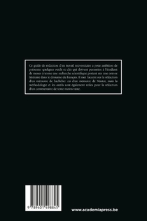 Le travail universitaire en litterature française achterzijde
