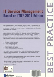 IT service management based on ITIL 2011 edition achterzijde