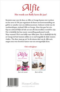 Kat onder de kerstboom achterzijde