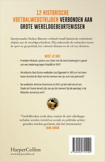 De wereldgeschiedenis in 12 voetbalwedstrijden achterzijde