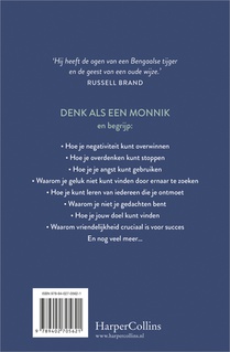 Denk als een monnik achterzijde