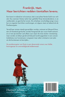 De postbezorgster van Parijs achterzijde