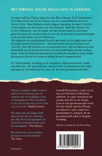 Babi Jar achterzijde