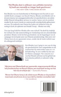 Mijn jaren met Obama achterzijde