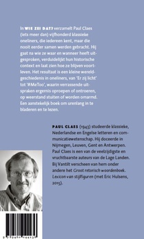 Wie zei dat? achterzijde