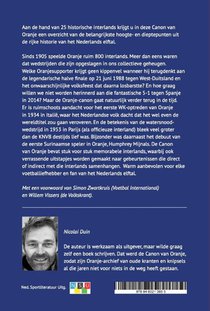 Canon van Oranje achterzijde