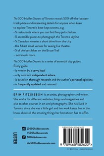 The 500 Hidden Secrets of Toronto achterzijde
