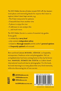 The 500 Hidden Secrets of Lisbon achterzijde