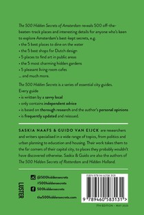 The 500 Hidden Secrets of Amsterdam achterzijde
