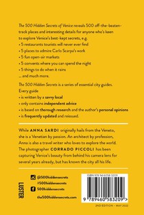 The 500 Hidden Secrets of Venice achterzijde