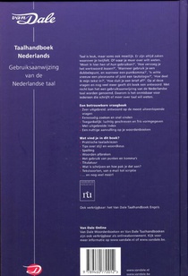 Van Dale Taalhandboek Nederlands achterzijde