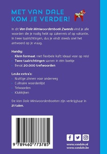 Van Dale Miniwoordenboek Zweeds achterzijde