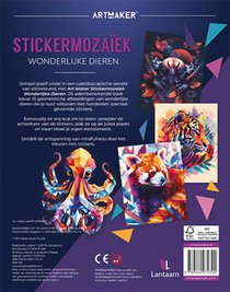 Stickermozaïek - Wonderlijke dieren achterzijde