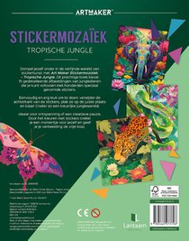 Stickermozaïek - tropische jungle achterzijde
