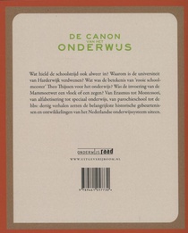De canon van het onderwijs achterzijde