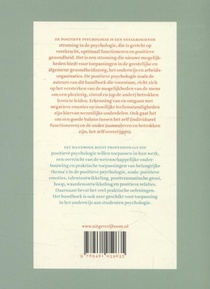 Handboek positieve psychologie achterzijde