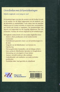 Overdenken met de kanttekeningen achterzijde