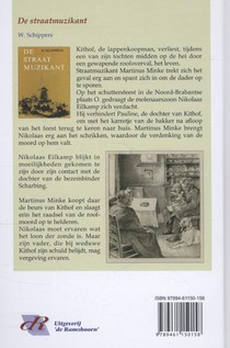 De straatmuzikant achterzijde