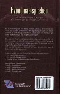 Avondmaalspreken achterzijde