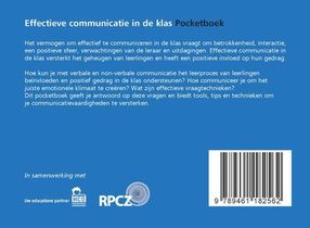 Effectieve communicatie in de klas pocketboek achterzijde
