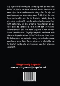 Edith Piaf achterzijde
