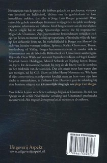 De innerlijke biografie van Jorge Luis Borges achterzijde