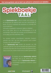 Spiekboekje Taal achterzijde