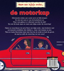 de motorkap achterzijde
