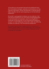 Jurisprudentie en documentatie Internationaal publiekrecht achterzijde