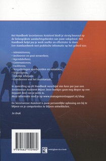Handboek secretaresse assistent achterzijde