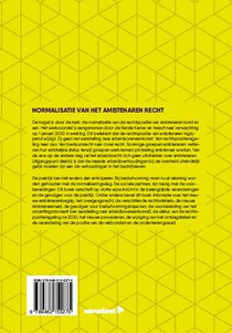 Normalisatie van het ambtenarenrecht achterzijde