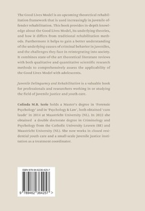 Juvenile Delinquency and Rehabilitation achterzijde