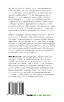 Kennis als anker voor beleid achterzijde