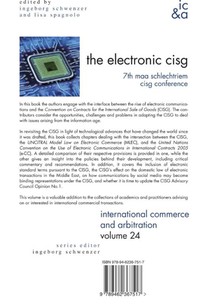The Electronic CISG achterzijde