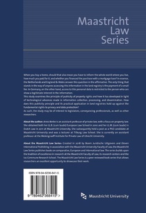 Access to Personal Data in Public Land Registers achterzijde