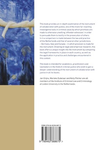 Collaboration with Justice in the Netherlands, Germany, Italy and Canada achterzijde