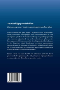 Voorbeeldige proefschriften achterzijde