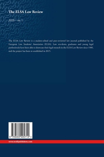The ELSA Law Review achterzijde