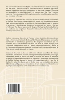 Reports of Judgments and Decisions/Recueil des arrêts et décisions Volume 2015-II achterzijde