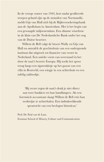 Het krijtstrepen verzet en de broers Van Hall, 1943-1945 achterzijde