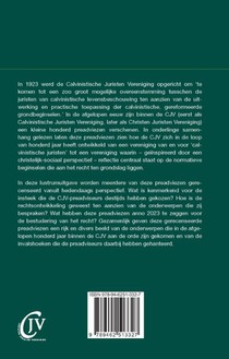Honderd jaar CJV. Recensies uit het heden van preadviezen uit het verleden achterzijde