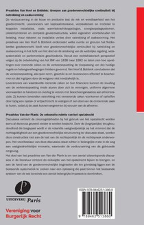 Het BW als flexibel kader voor goederenrechtelijke continuïteit achterzijde