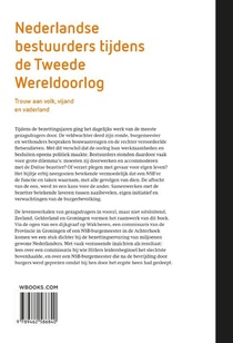 Nederlandse bestuurders tijdens de Tweede Wereldoorlog achterzijde