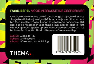 Familiespel achterkant