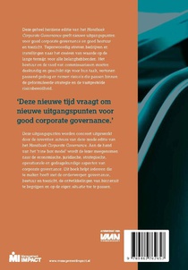 Handboek Corporate Governance achterzijde