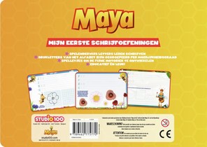 Maya: kartonboek - Mijn eerste schrijfoefeningen achterzijde