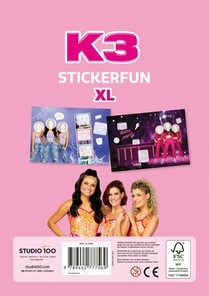 K3 : stickerboek - Stickerfun XL achterzijde