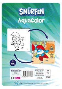 De Smurfen: kleuren met water - Aqua color achterzijde
